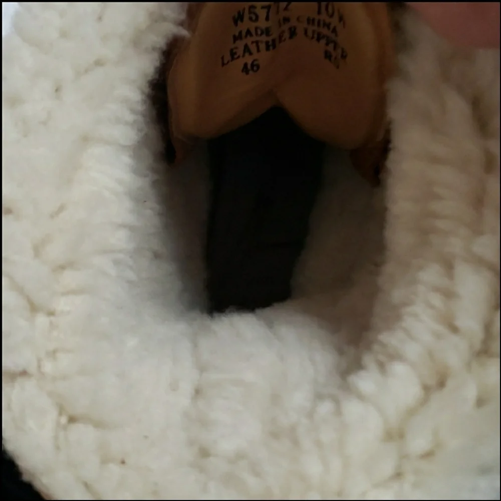 Rockport Vintage Womens Cognac Shearling Leather Boots Outdoor Size 10 W